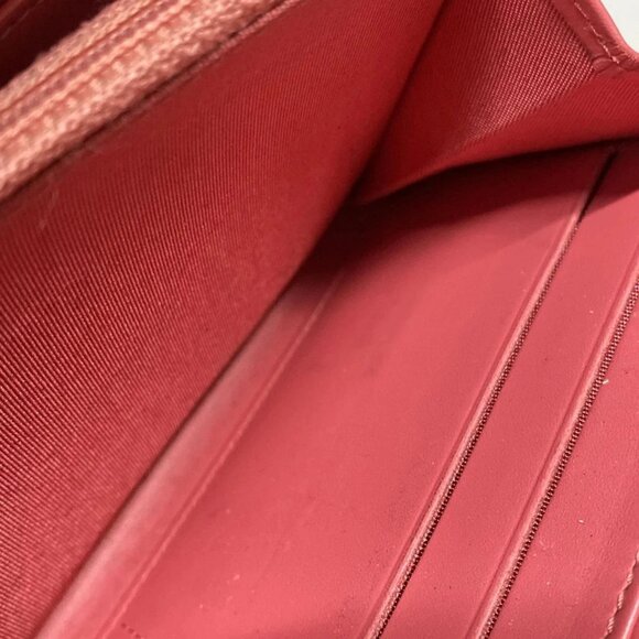 Auth CHANEL - Pink Calfskin Long Wallet - Picture 9 of 14